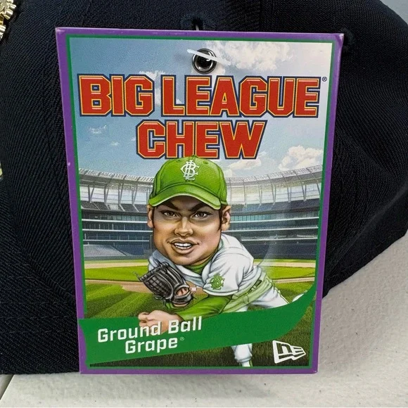 New Era 59FIFTY Atlanta Braves Fitted Cap MLB “The A” Big League Chew Hat 7 1/4 - Picture 4 of 8